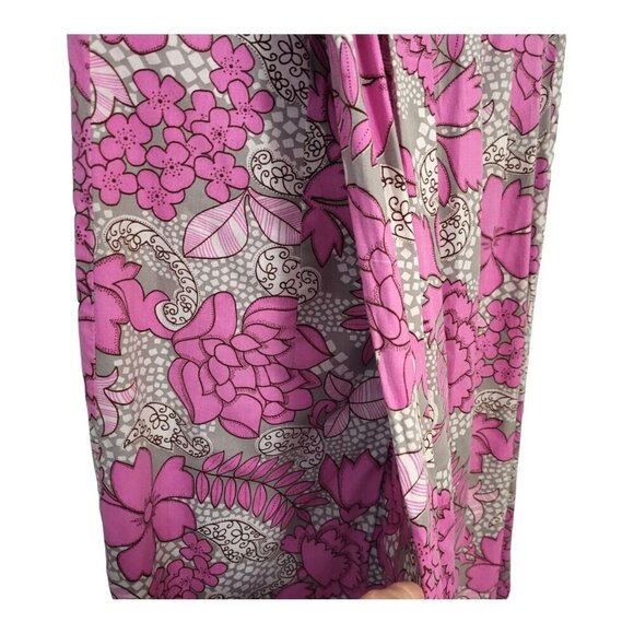 Vintage 1960s Hawaiian Pake Muu Floral Maxi Dress - Picture 10 of 12